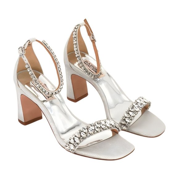 Badgley Mischka womens Harriet Heeled Sandal, White, Size 6 - Picture 7 of 7